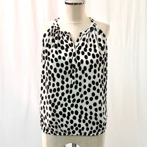 LOFT Print Sleeveless Blouse